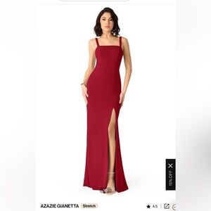 Azazie Gianetta dress in Scarlet